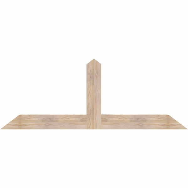 Ekena Millwork Portland Smooth Timber Gable Bracket, Douglas Fir, 72"W x 27"H x 5 1/2"D x 5 1/2"F, 9/12 Pitch GBW072X27X0606POR00SDF - main